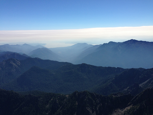 A massive wall of wildfire smoke, blowing in from record-breaking fires in Eastern Washington, covers Puget Sound and Seattle. (Photo: Dahr Jamail)